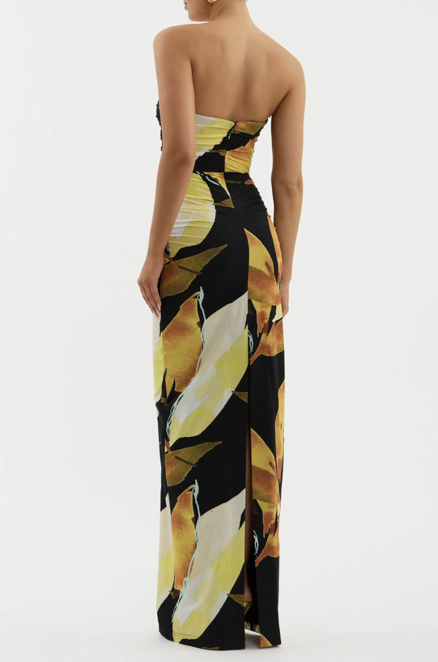 【REBECCA VALLANCE】PETALS OF PARADISE LONG SLEEVE ドレス Petals of Paradise Long Sleeve Midi Dress – Rebecca Vallance